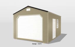 3D model of a 12x16 garage
