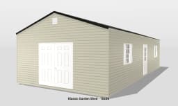3D model of garden shed 16x36