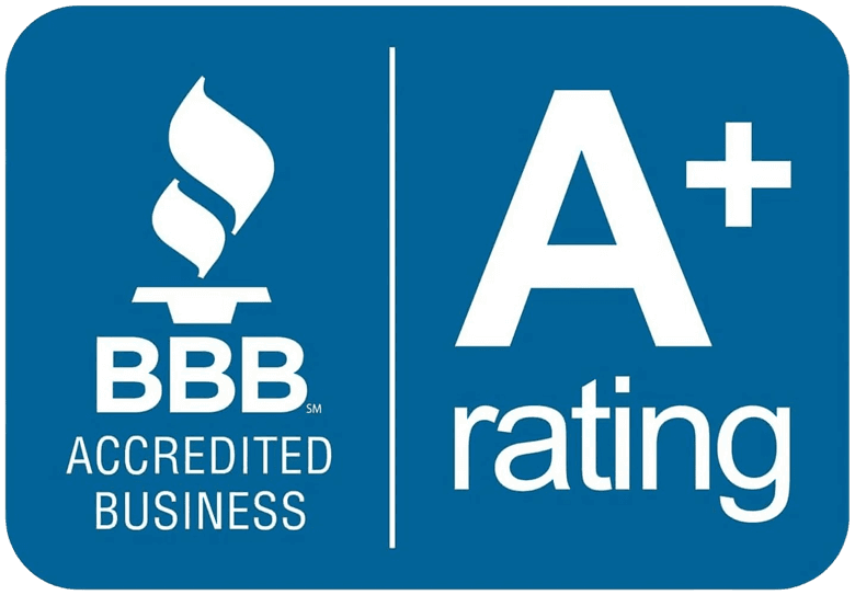 BBB Accredited Business with an A plus rating