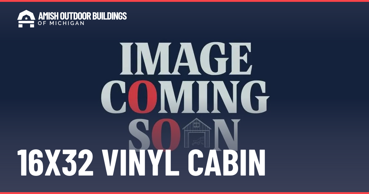 16x32 Vinyl Cabin - Amish Cabins