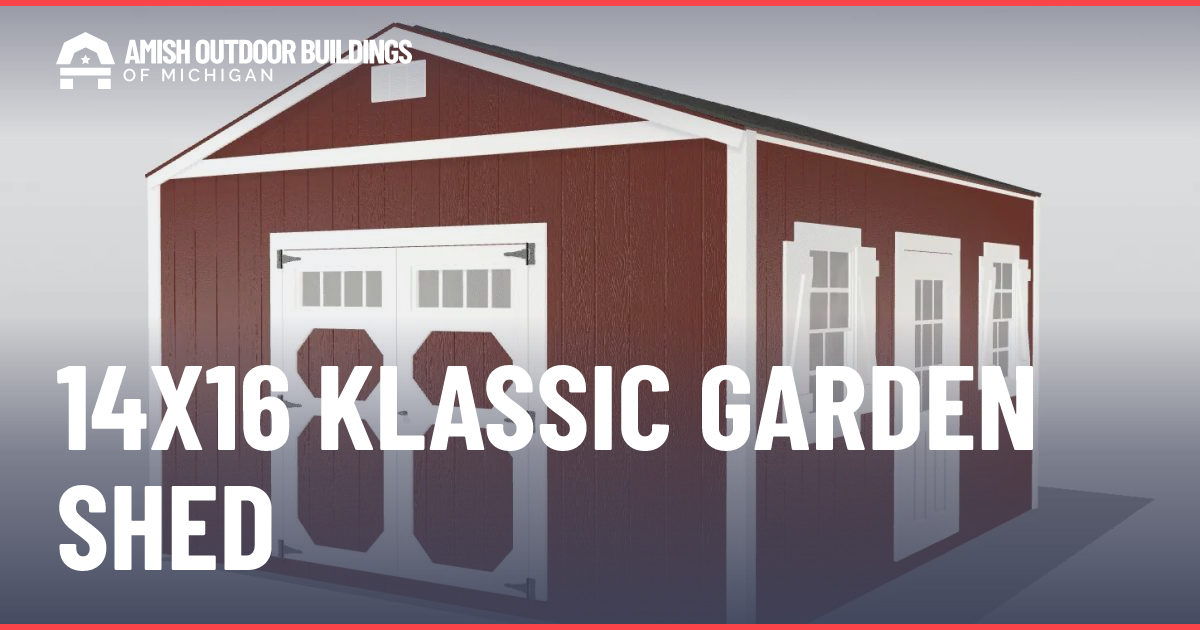14x16 Klassic Garden Shed - Amish Klassic Garden Sheds