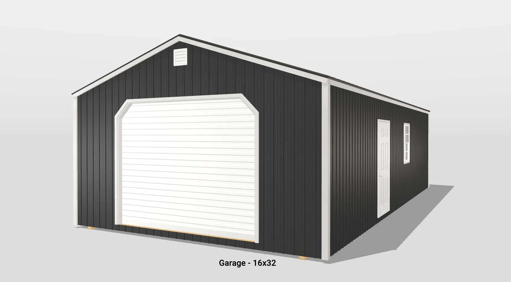 16x32 Metal Garage - Amish Garages