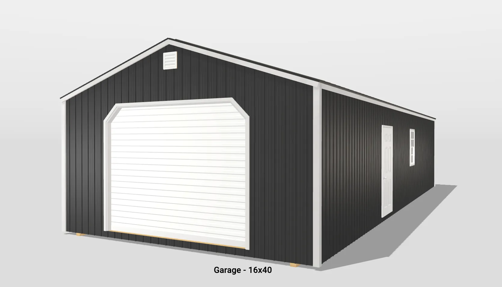 16x40 Metal Garage - Amish Garages